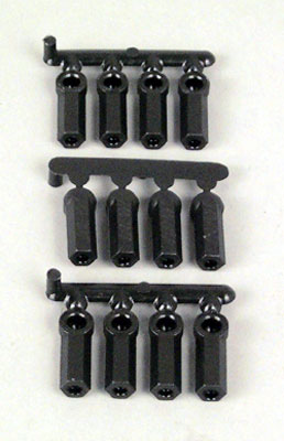 Heavy Duty Rod Ends (12) for most Losi, Associated and HPI turnbuckles using 4.3mm balls & 4-40 thds. 73372